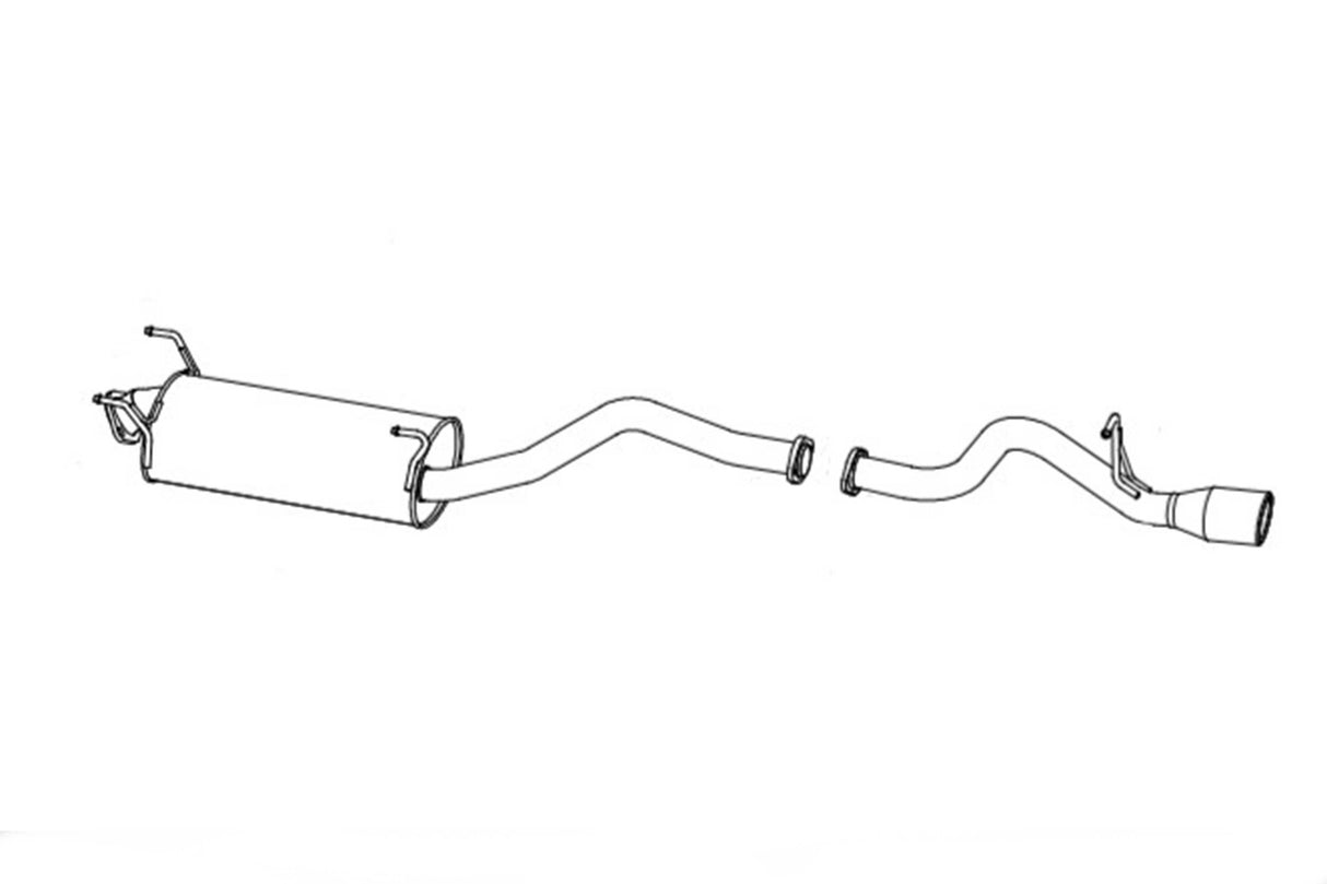 Fujitsubo A-S Exhaust - Toyota Hiace/Regiusace 3.0 Dt KDH201/6V