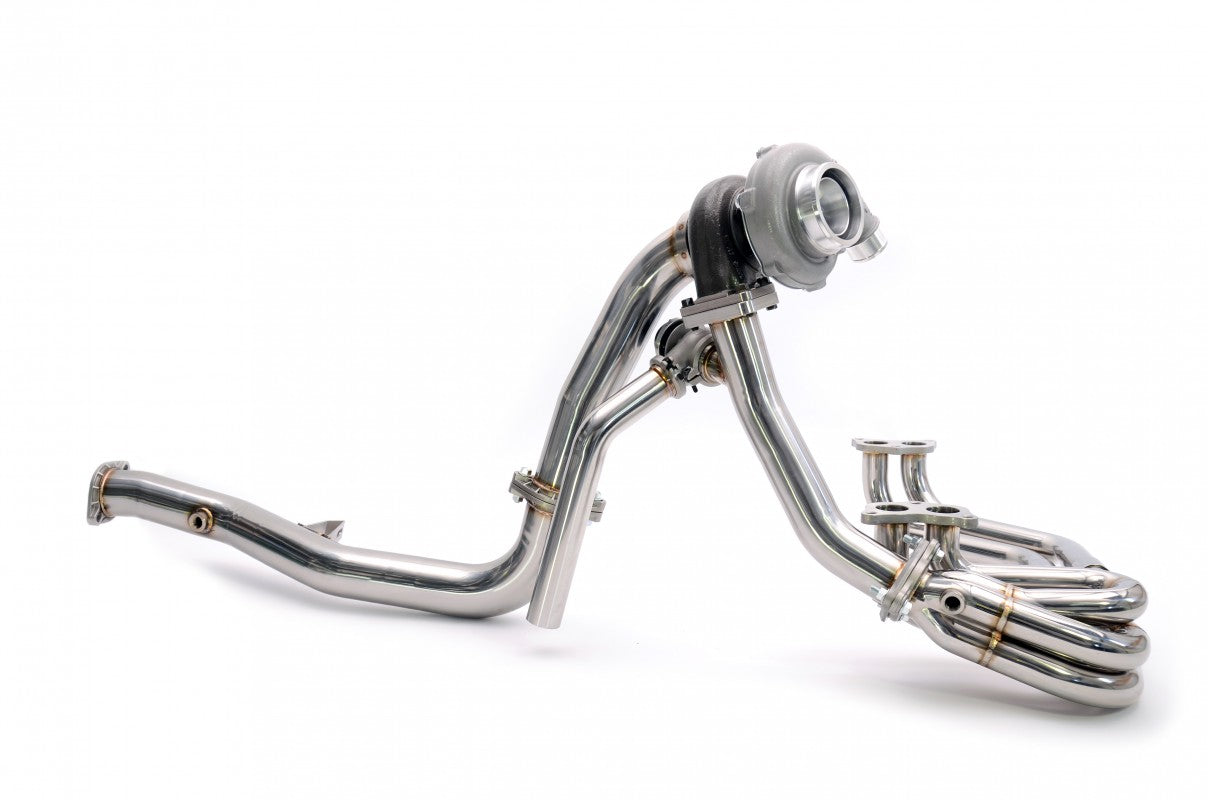 RCM Rotated Turbo Up & Downpipe Kit for V-Band GENII Garrett Turbochargers