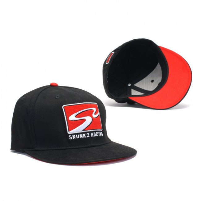 Gorra de carreras Skunk2 S2 Racetrack negra grande/extra grande
