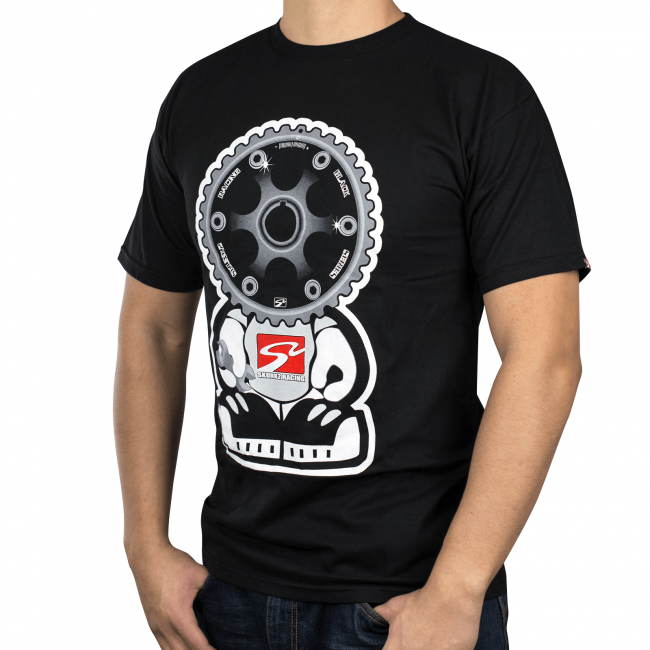 Camiseta negra para hombre Skunk2 Black Series Gear Headz, talla extragrande