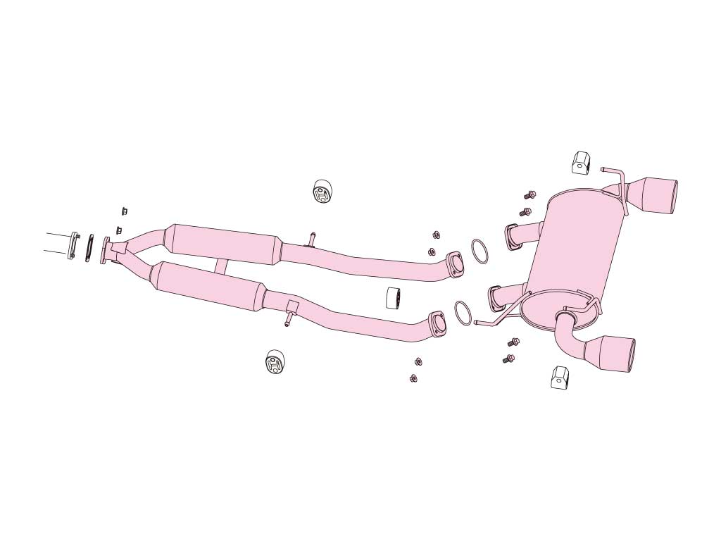 Fujitsubo A-R Exhaust - Nissan 370Z Z34