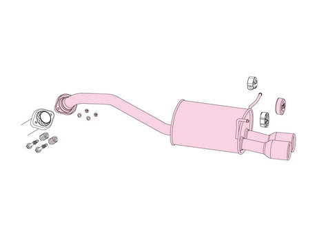 Fujitsubo A-S Exhaust - Honda Fit 1.3/1.5 2WD GK3/GK5