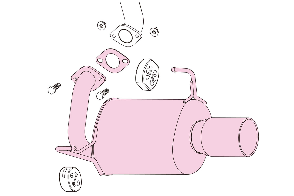 Fujitsubo A-S Exhaust - Subaru Legacy Touring Wagon 2.5 NA BR9/BRM