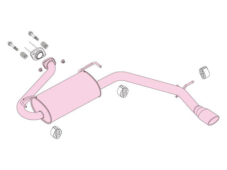 Fujitsubo A-S Exhaust - Toyota Estima 2.4 2WD Aeras ACR50W