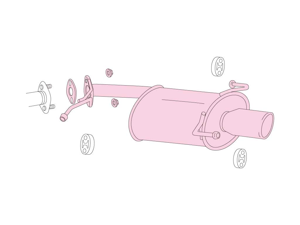 Fujitsubo Wagolis Exhaust - Suzuki Swift 1.3/1.5 2WD ZC11S/ZC21S