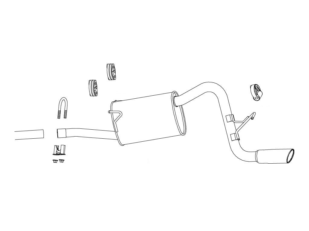 Fujitsubo Legalis K Typeⅱ Exhaust - Daihatsu Atrai Wagon Turbo 2/4Wd S320/330G