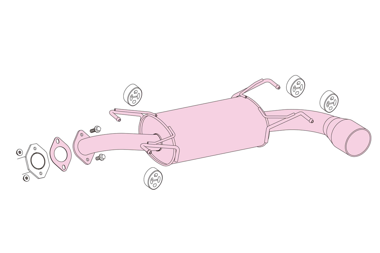 Fujitsubo A-S Exhaust - Subaru Impreza 2.0 Turbo GH8