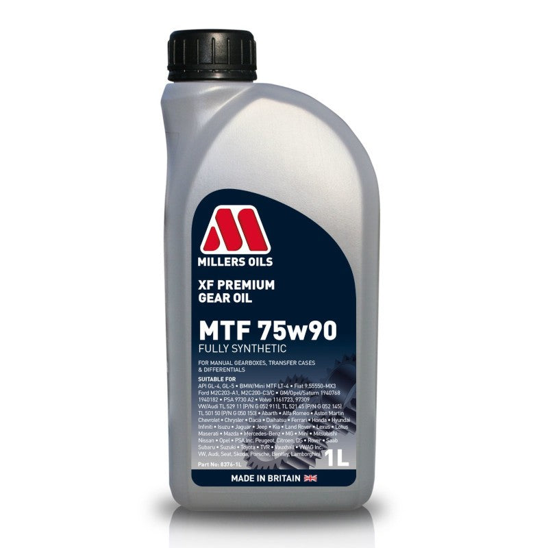 Millers XF Premium MTF Gearbox Oil 75w90 - 1 Litre
