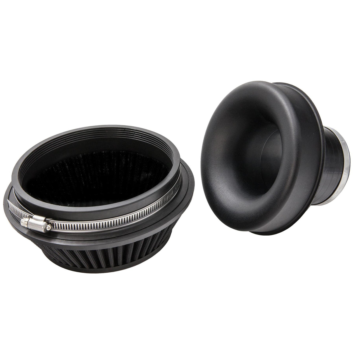 Ramair Pleated Small Uni Performance Cone Air Filter & Velocity Stack - 83mm (3.25inch) OD