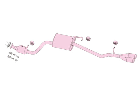 Fujitsubo A-S Exhaust - Toyota Iq 2WD KGJ10