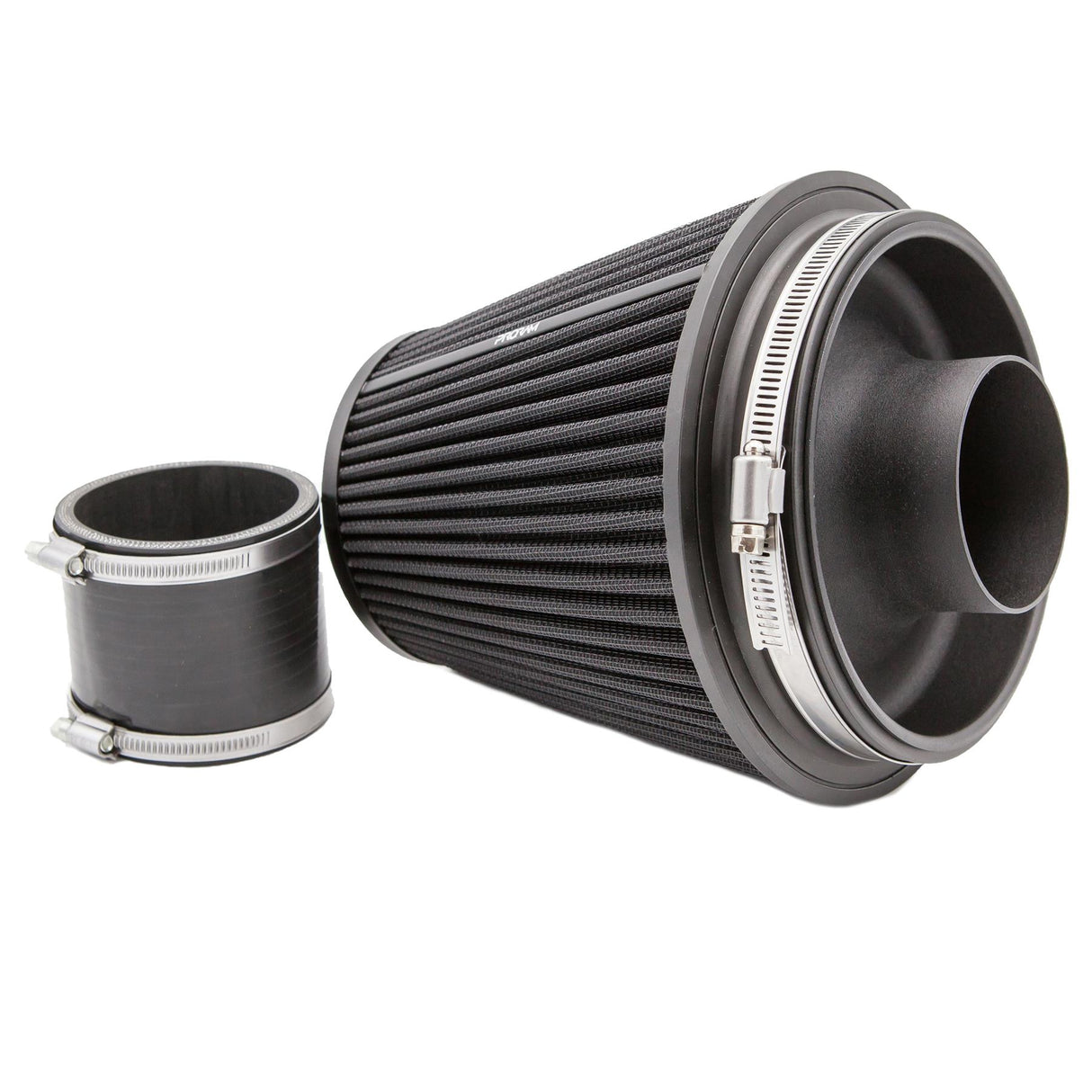 Ramair Ramair Pleated 80mm (3.1inch) ID Neck Large Cone Air Filter with Velocity Stack and Coupling