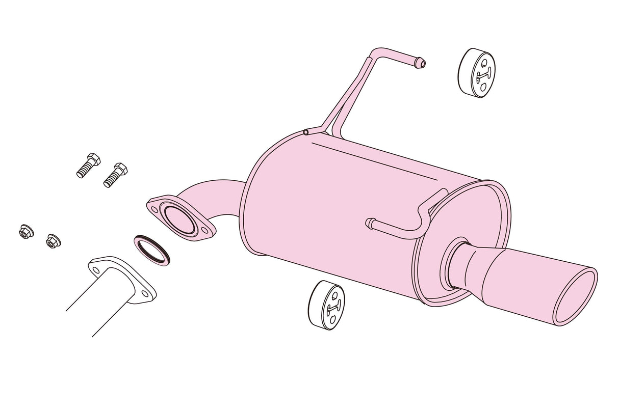 Fujitsubo A-S Exhaust - Subaru Impreza G4 2.0 4Wd GK7