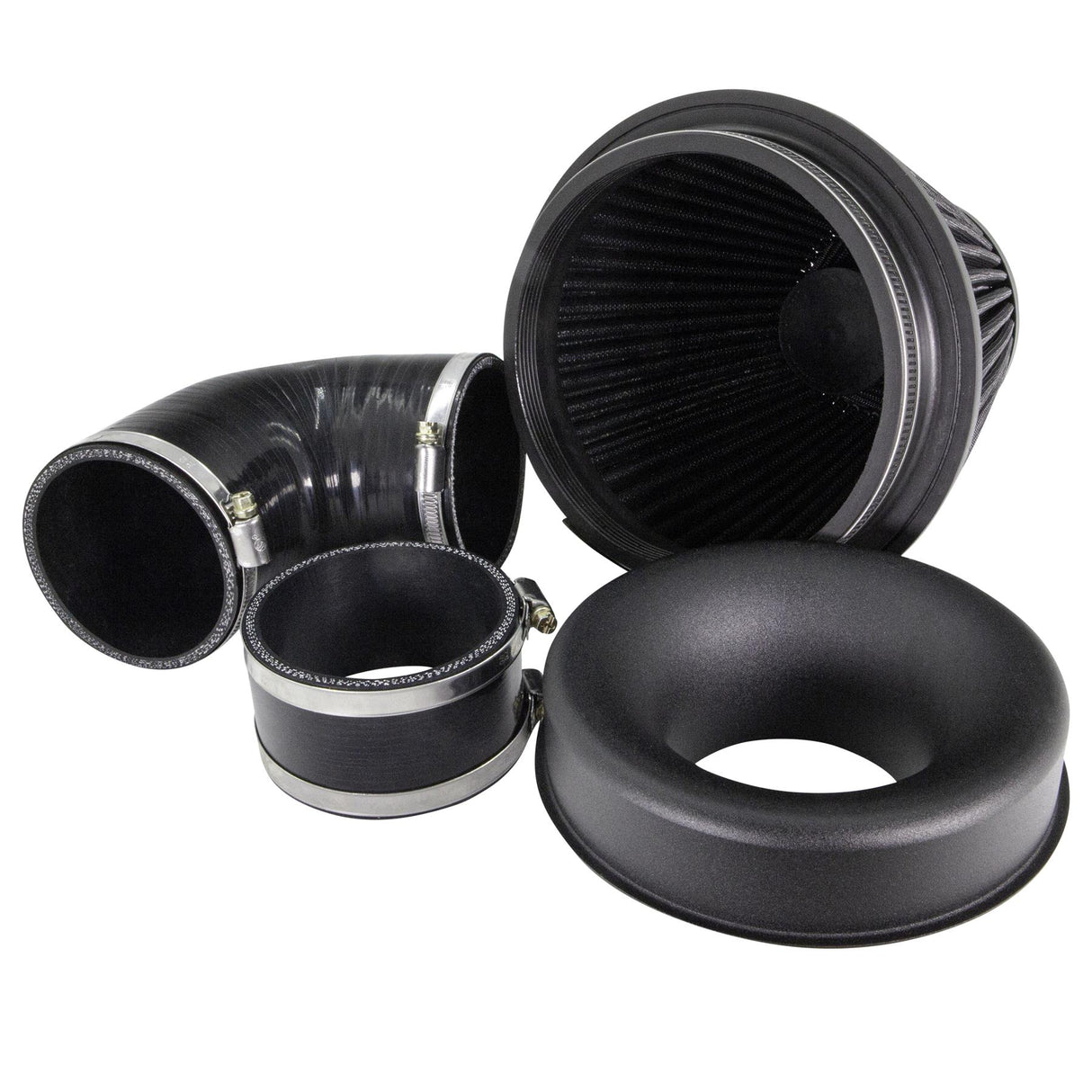 Ramair Performance Pleated Induction Kit for MK2 Focus ST - Black Hoses
