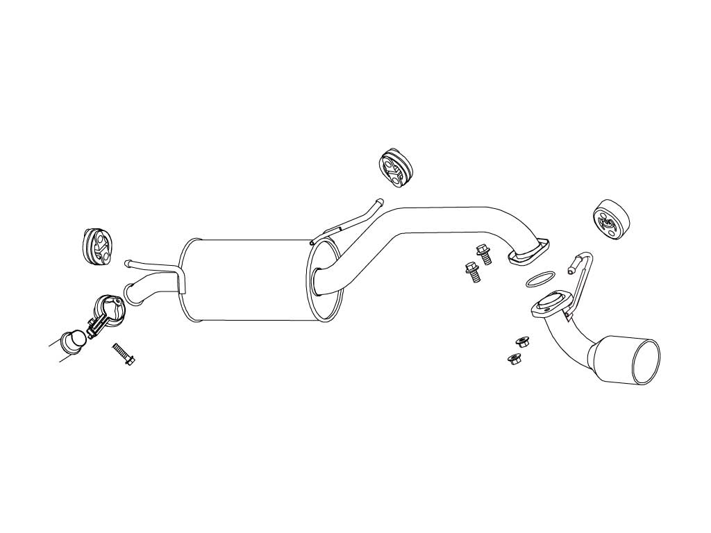 Fujitsubo Legalis K Exhaust - Suzuki Mr Wagon Turbo 2WD MF22S