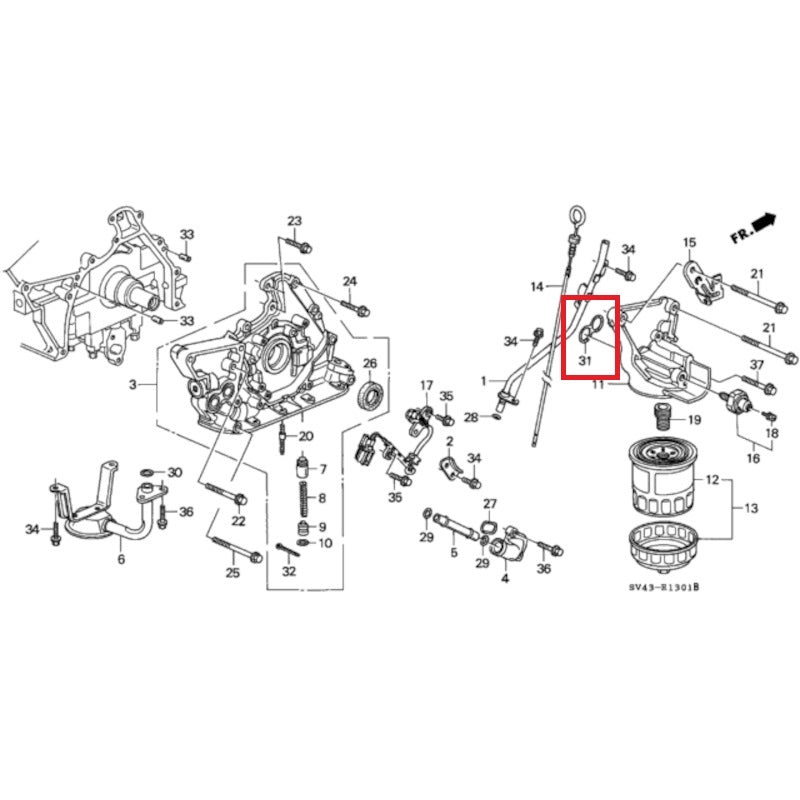 Honda Oil Pump Gasket Seal - NSX