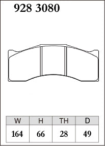 Dixcel Specom B Type Brake Pads - Rear - brembo 6pot xa6.l4 03/04