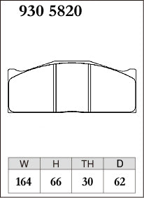 Dixcel RE Type Brake Pads - Front - AP CP5842 30mm