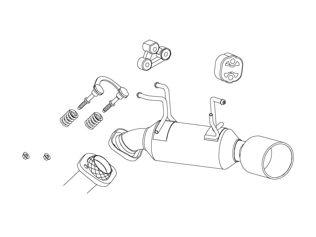 Fujitsubo Legalis K Typeⅱ Exhaust - Honda Life Divaturbo JB7