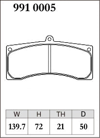 Dixcel M Type Brake Pads - Front - Brembo 4pot