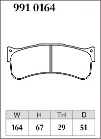 Dixcel RA Type Brake Pads - Front - Brembo 6pot GT Front 29T