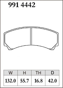 Dixcel RA Type Brake Pads - Front - AP Racing CP3215-D42