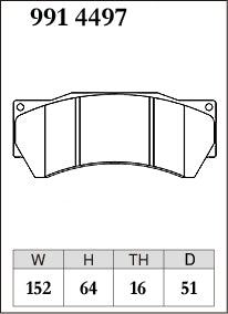 Dixcel M Type Brake Pads - Front - Alcon Mono-6