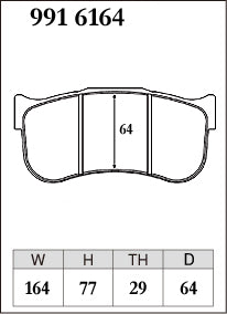 Dixcel Specom A Type Brake Pads - Front - BREMBO WIDE GT D63 29mm