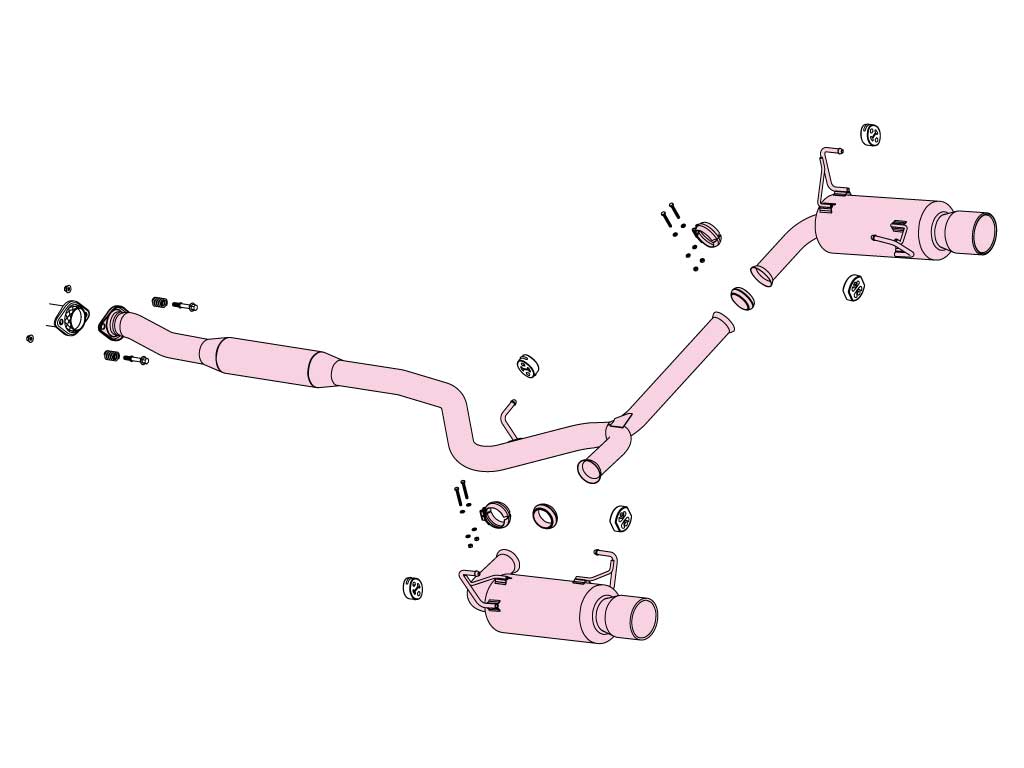 Fujitsubo A-R Exhaust - Subaru Legacy B4 BM9/BMG