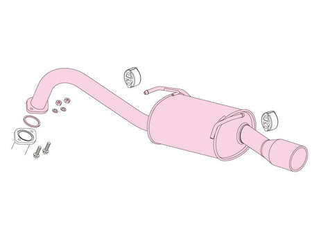 Fujitsubo A-S Exhaust - Toyota Sienta 2WD NCP81G