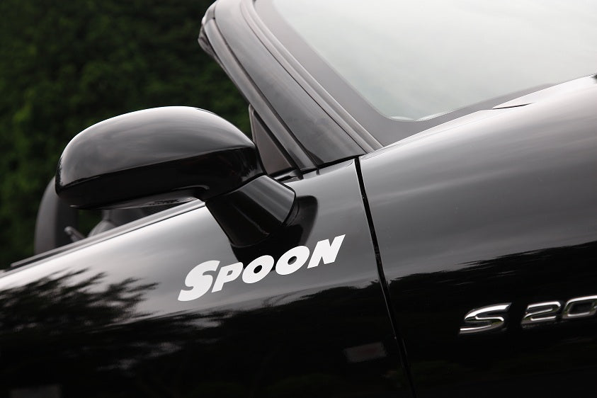 Spoon Sports Team Sticker, White 300mm