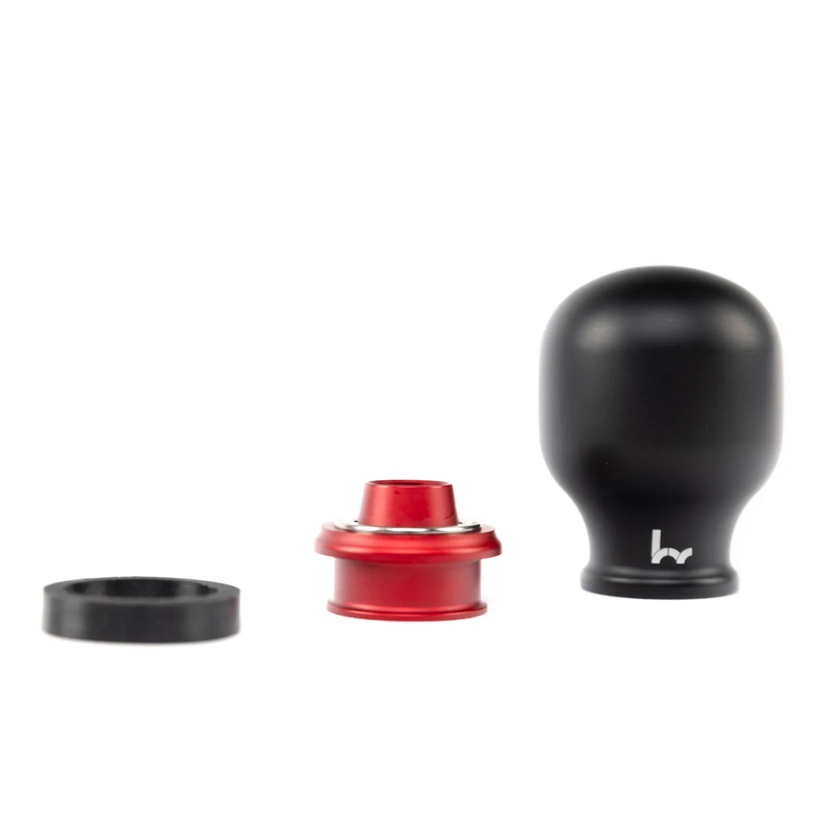 Hybrid Racing Chicane Shift Knob and Collar - Black Knob/Red Collar