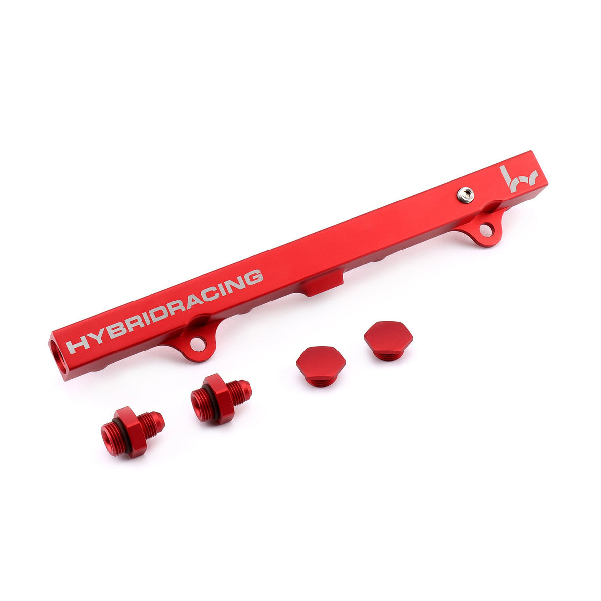 Hybrid Racing Fuel Rail - K-Swap and Universal - Red