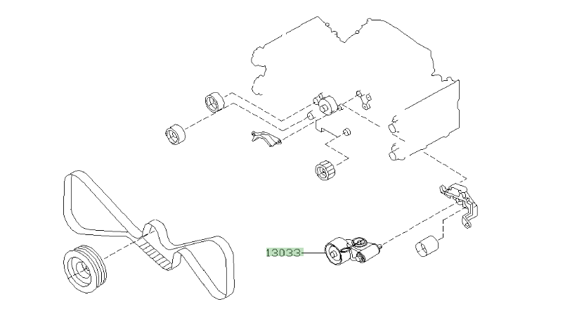 Subaru Timing Belt Tensioner V3+ (08/1996+)