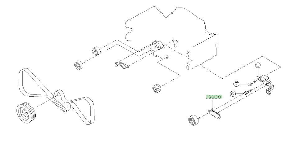 Subaru Timing Belt Tensioner V1/V2