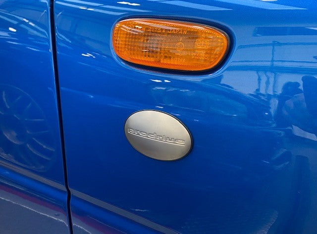 Subaru Prodrive P1 Titanium Wing Badges (Pair)