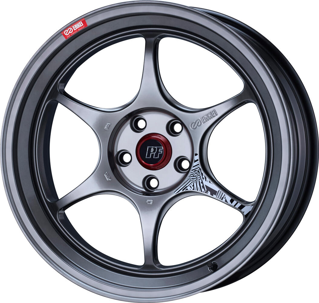 Enkei PF06 Alloy Wheel - 18x9 ET28 5x120 Hyper Silver