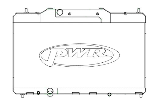 PWR Advanced Cooling 42mm Triple Pass Track Radiator - Civic Type R FK8