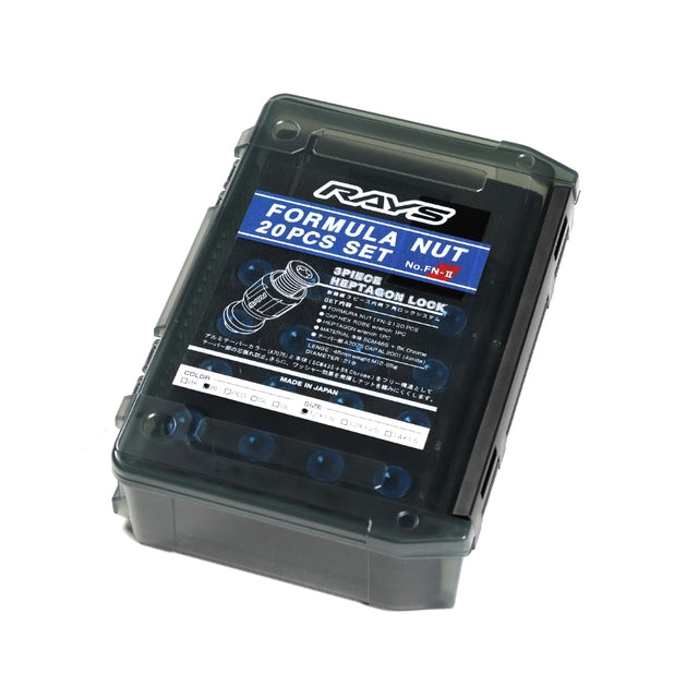 Rays Formula FN-2 Wheel Nut Set, 45mm Long - M12x1.25, Black