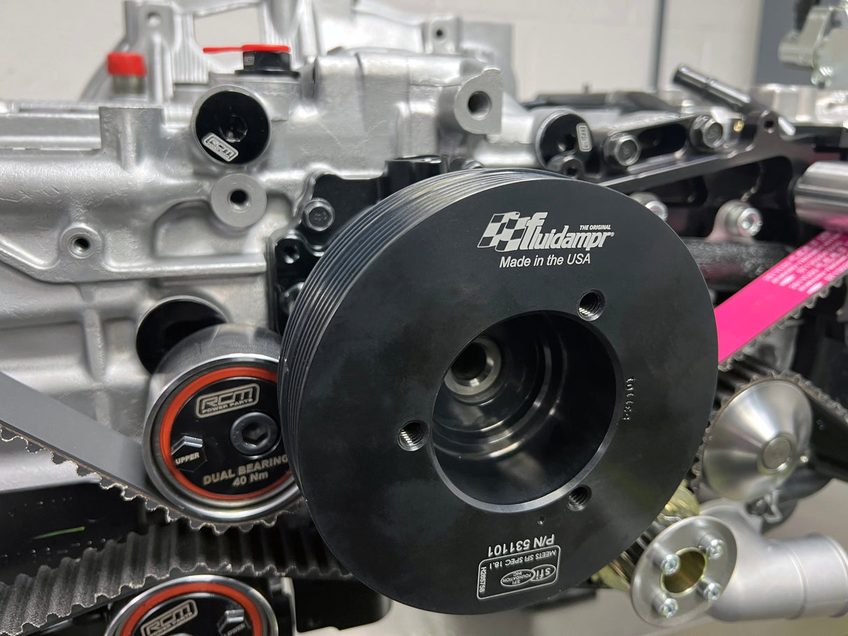RCM Lightweight Ancillary Pulley Kit & Fluidampr with Air Con V8+