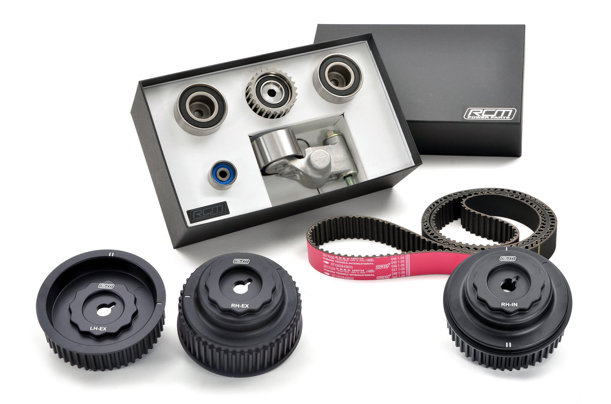 RCM - STI Timing Belt Kit & RCM Triple Alloy Camshaft Pulley Upgrade Kit 2002+MY EJ20/22/25