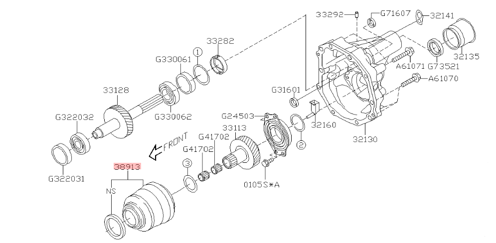 Subaru Impreza Electric Centre differential Unit DCCD 2006-2013