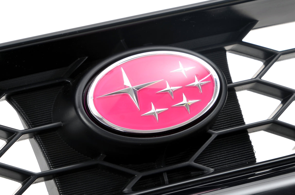 Subaru STI Pink Stars Front Grille Badge - Impreza GC8