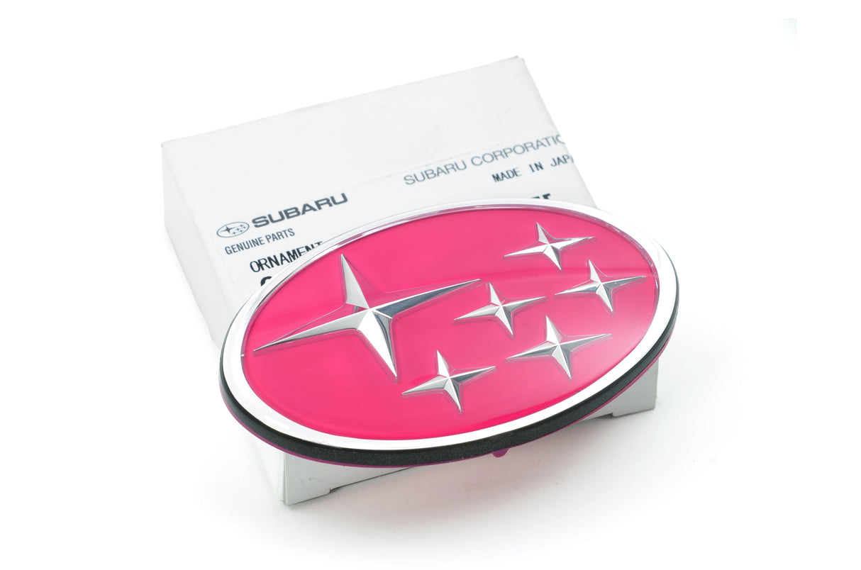 Subaru STI Pink Stars Front Grille Badge - Impreza GC8