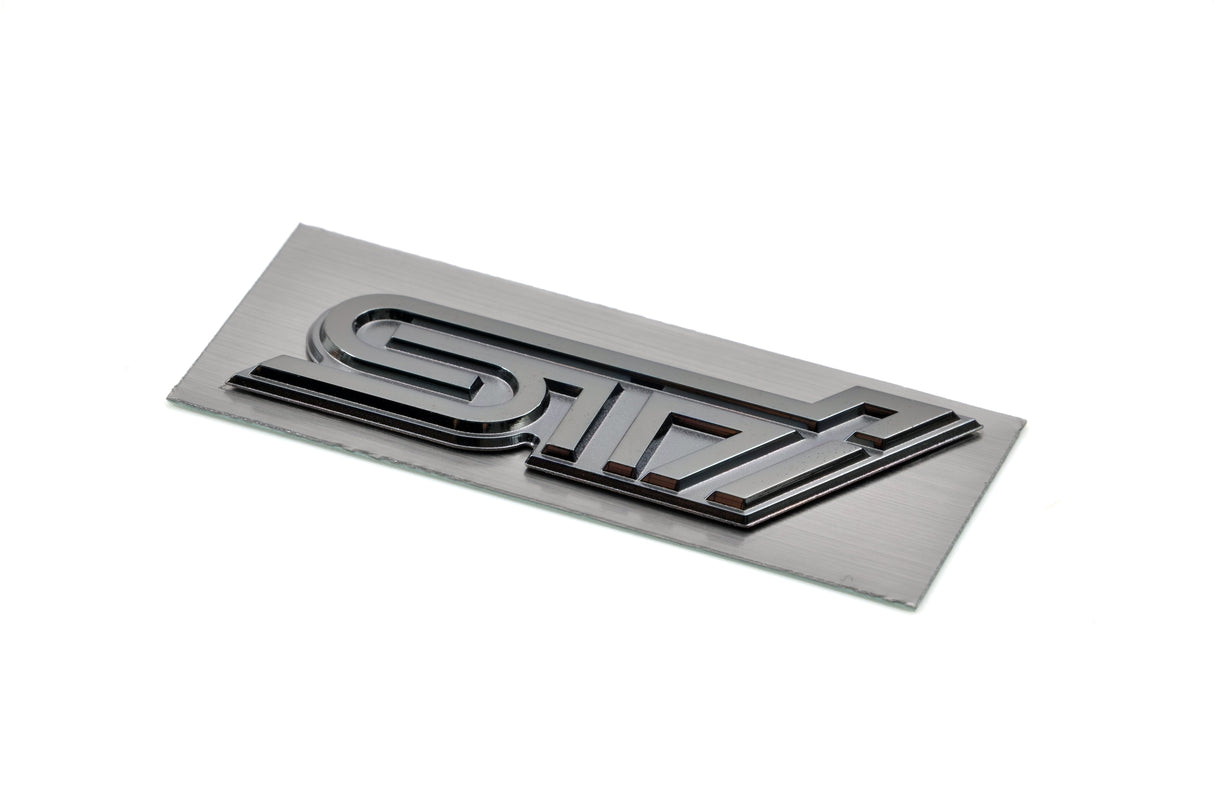 Subaru STI Nickel Alloy Metal Plate