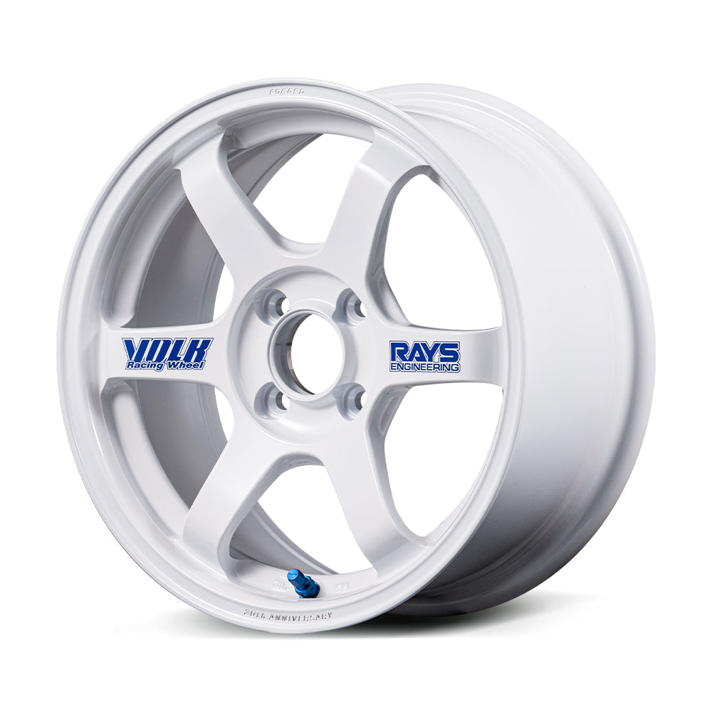 RAYS TE37 Sonic 30th Anniversary Sticker Edition Alloy Wheel - 16x6.5 ET39 4x100 White