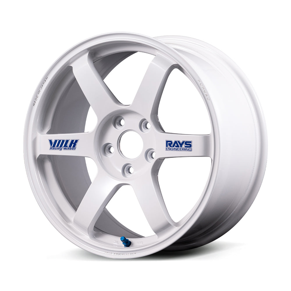 RAYS TE37 Saga S-Plus 30th Anniversary Sticker Edition Alloy Wheel - 18x9.5 ET30 5x114.3 White