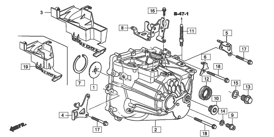 T7Design Honda K20 K24 Titanium Gearbox Bolt Kit