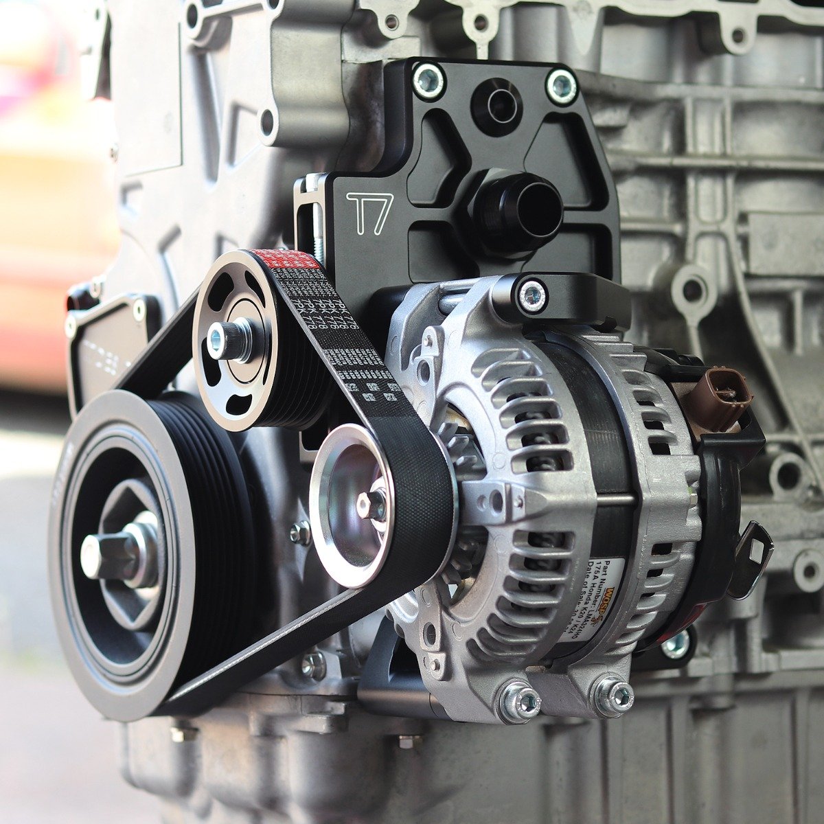 T7Design Honda K20 K24 Electric Water Plate Kit - Black