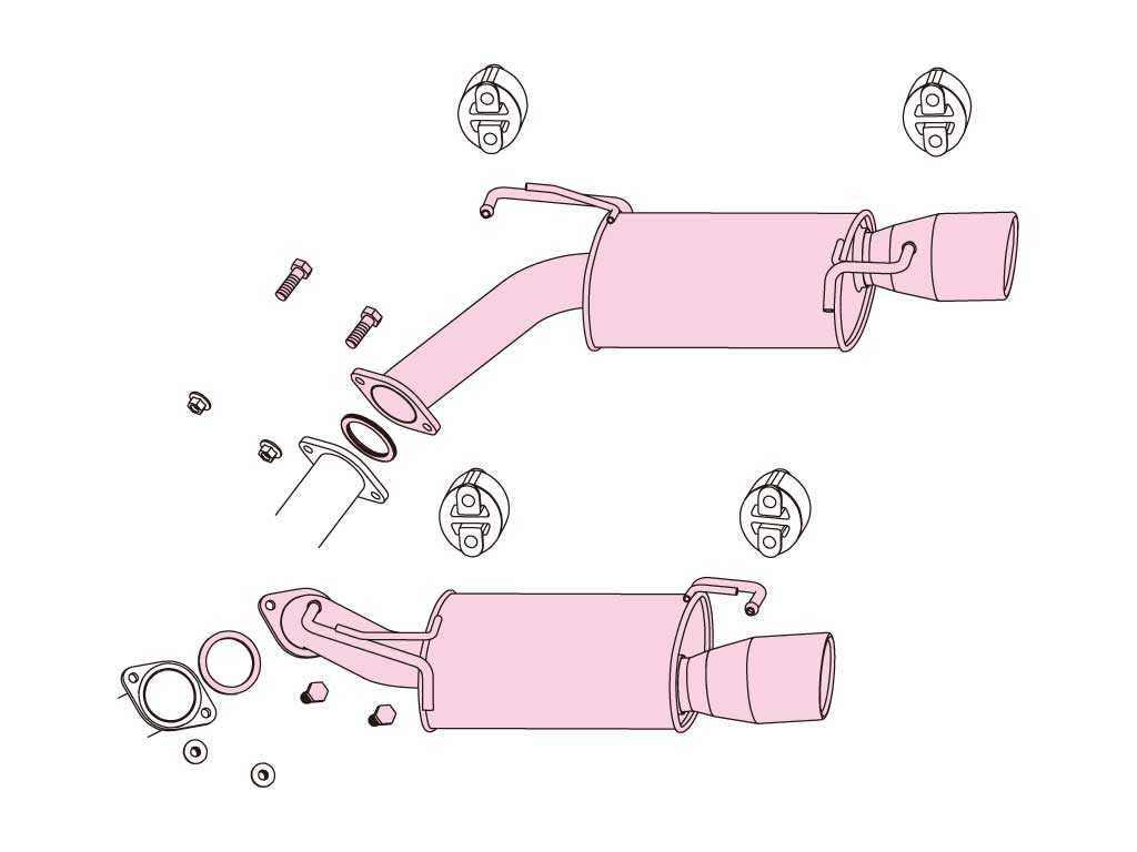 Fujitsubo Wagolis Exhaust - Mazda MPV 2.3 2/4Wd LY3P