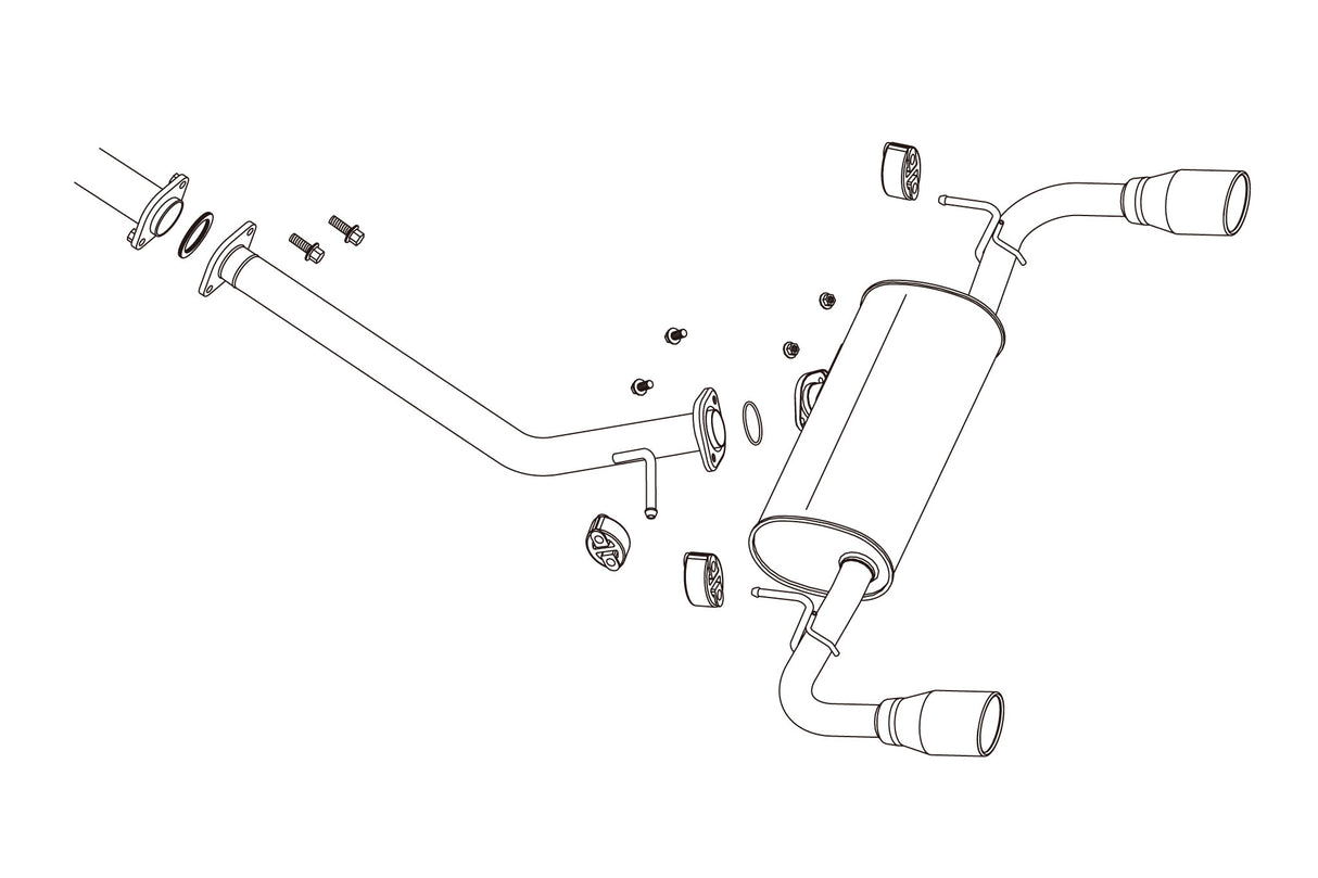 Fujitsubo A-S Exhaust - Toyota Rav4 2.5 Hv 4Wd AXAH54